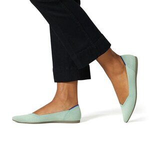 EUC Rothy's The Point, Mint Green, size 8.5 (rare HTF color/style)